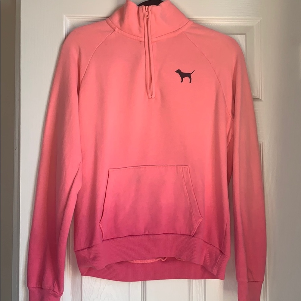 PINK OMBRÉ HALF ZIP